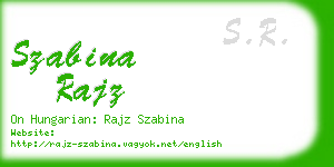 szabina rajz business card